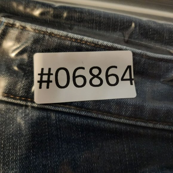 Lularoe Jeans Womens 30 Medium Wash Stretch Mid Rise Distressed Shaping Skinny - Picture 14 of 14